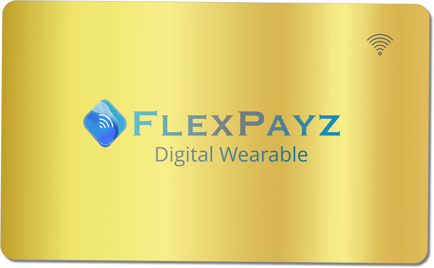 FlexPayz 24K borstat guld kontaktlöst digitalkort 