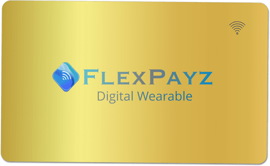 FlexPayz 24K borstat guld kontaktlöst digitalkort 