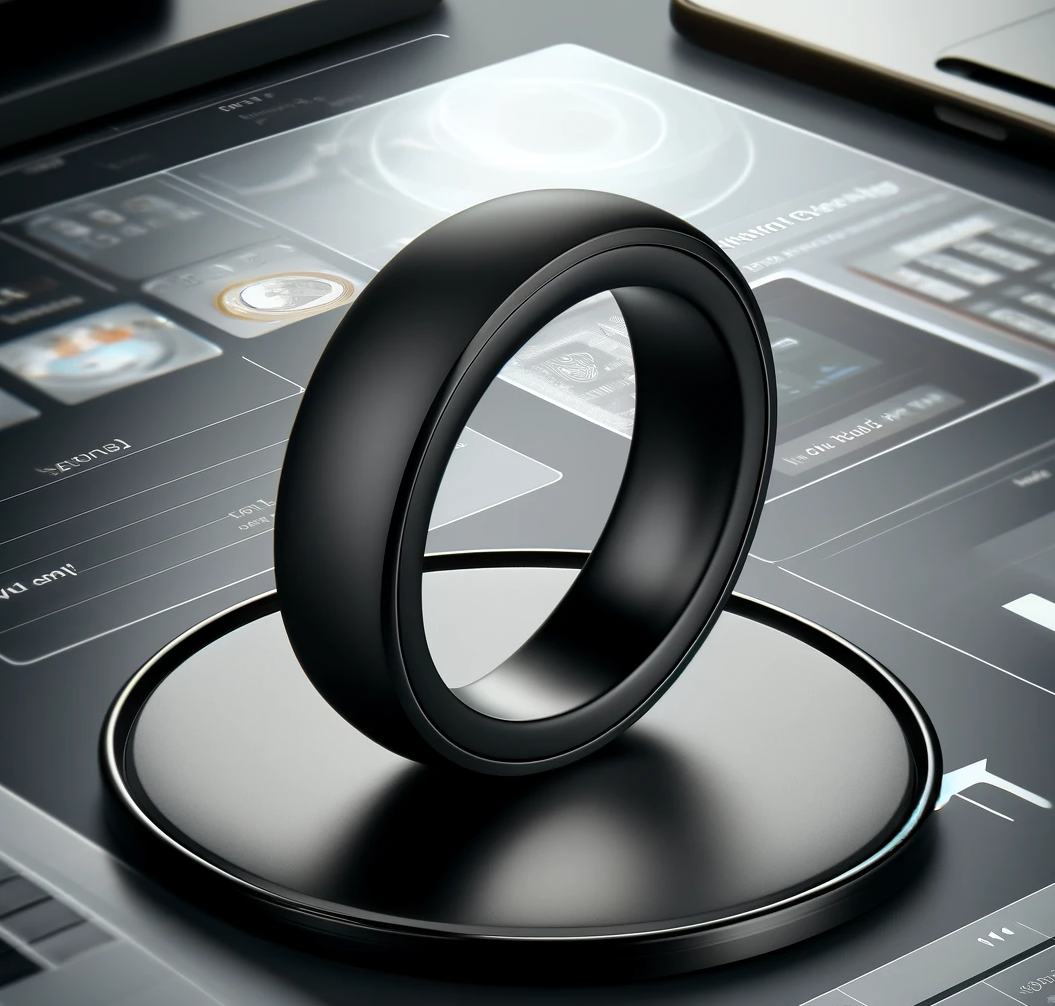 Contactless Tungsten & Ceramic Smart Ring